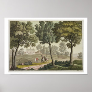Póster Casa de Washington no Monte Vernon, de Le Costu
