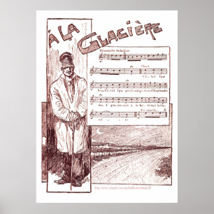 Póster "` Casa do gelo de um Glaciere do La"