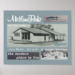 Póster Casa do Modernist do melhor vendedor 1960
