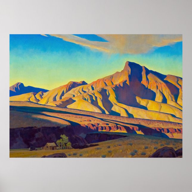 Poster Casa do Rato do Deserto por Maynard Dixon (Frente)