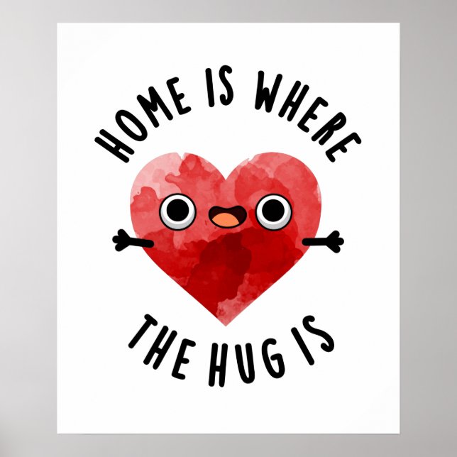 Poster Casa É Onde O Abraço É Engraçado. (Frente)