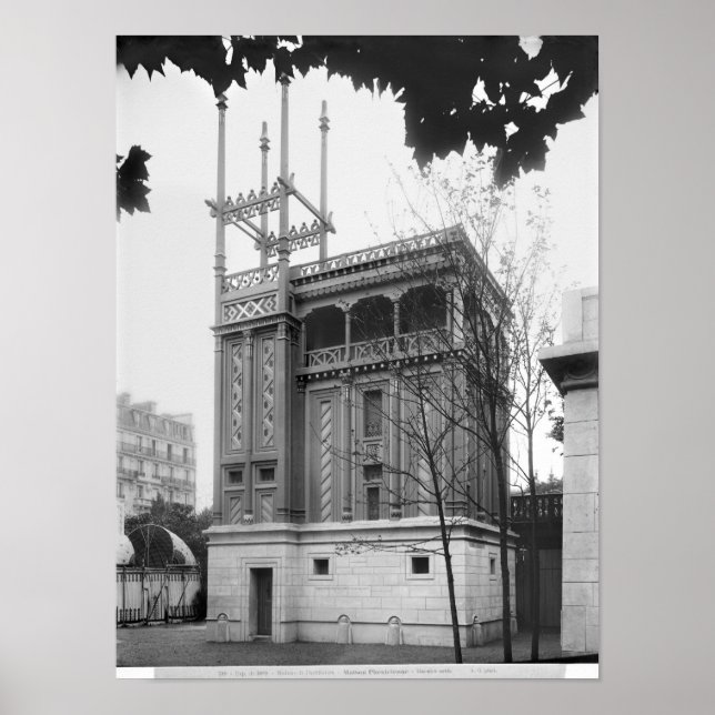 Poster Casa fenícia, Exposição Universal, Paris (Frente)