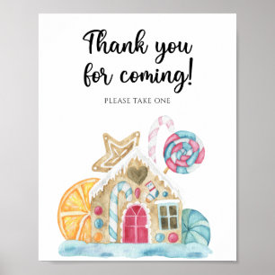 Poster Casa Gingerpão - Obrigado por vir