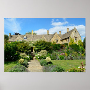 Poster Casa inglesa com jardim
