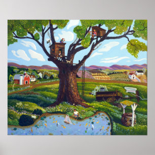 Póster Casa na árvore
