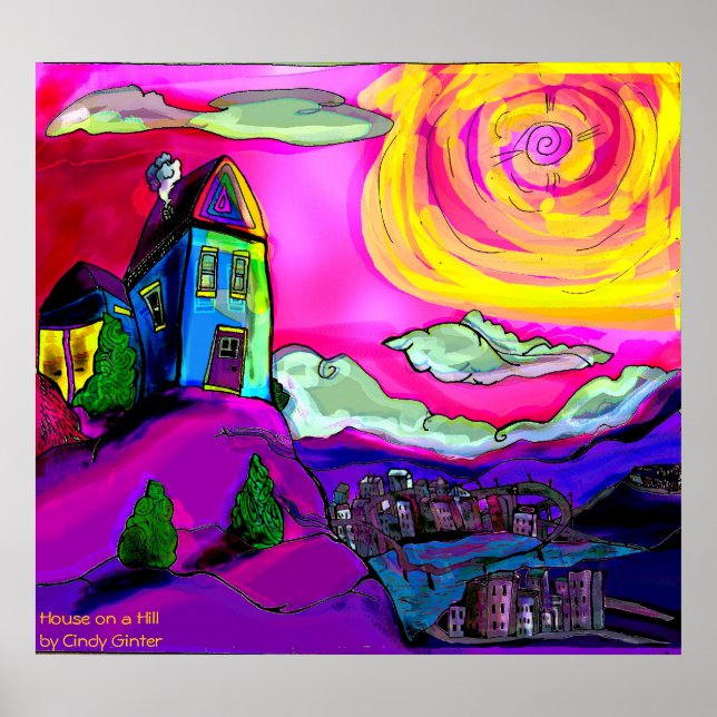 Póster casa na colina (Frente)