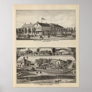 Póster Casa pacífica, fazenda do vale do Salina, Kansas