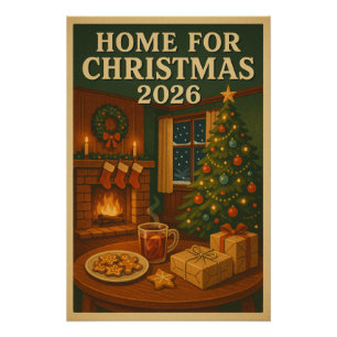 Póster Casa para o Natal de 2026