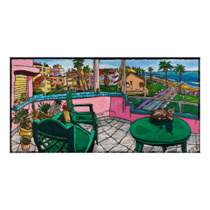 Póster Casa pelo mar, poster de Kis-Lev de Jonathan