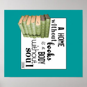 Póster Casa sem Livros = Corpo sem alma