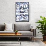 Poster CASA SWEET DOMÍNIO Cityscape Apartamento Ink Aquar<br><div class="desc">Adquira um poster simples ou uma versão totalmente enquadrada e compatível! Obrigado por comprar meus designs e apoiar artistas independentes! Por favor, verifique meu compro se há itens correspondentes, como cartões postais, anúncios em movimento, cartões de visitas, cartões de saudação e adesivos. Também disponível como download digital, use como protetor...</div>