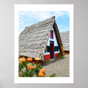 Póster Casa tradicional em Santana, Madeira