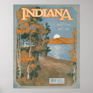 Póster Casa traseira outra vez em Indiana