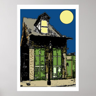 Póster Casa velha da espingarda de Nova Orleães