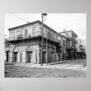 Póster Casa velha do absinto, Nova Orleães: 1906