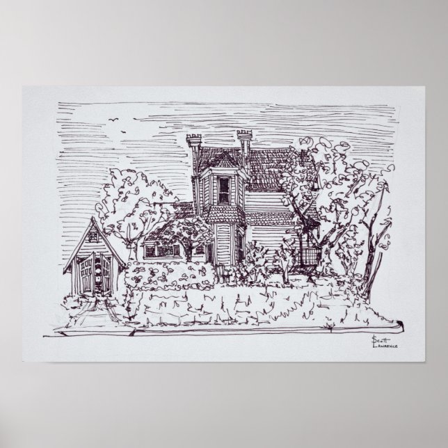 Poster Casa Vitoriana | Vancouver, Estado de Washington (Frente)