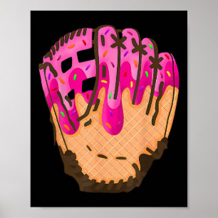 Poster Casaco Bysebyll Gotejamento de Sorvete Cone Pingan