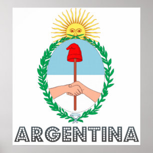 Poster Casaco de armas da Argentina
