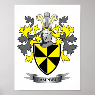Póster Casaco de armas da Campbell Family Crest
