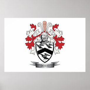 Póster Casaco de armas da Dodd Family Crest