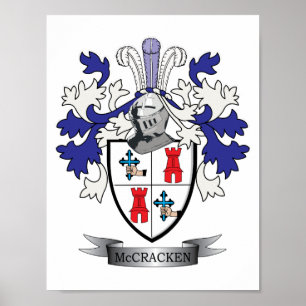Poster Casaco de armas da McCracken Family Crest