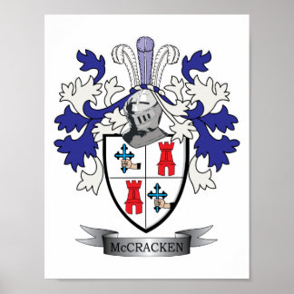 Poster Casaco de armas da McCracken Family Crest