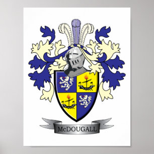 Poster Casaco de armas da McDougall Family Crest