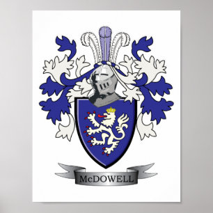 Póster Casaco de armas da McDowell Family Crest