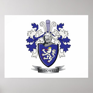 Poster Casaco de armas da McDowell Family Crest