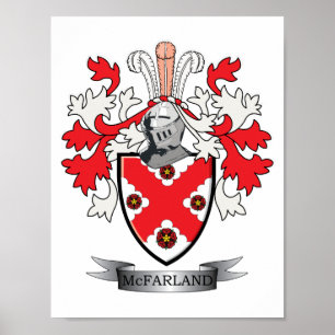 Poster Casaco de Armas da McFarland Family Crest