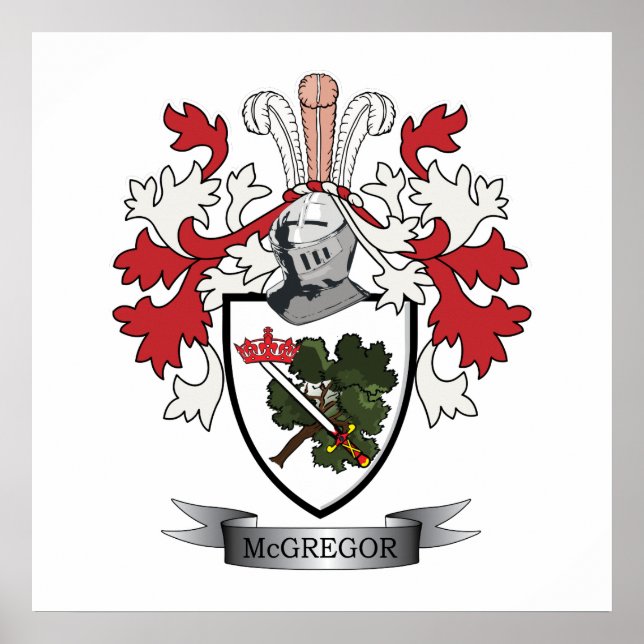 Poster Casaco de Armas da McGregor Family Crest (Frente)