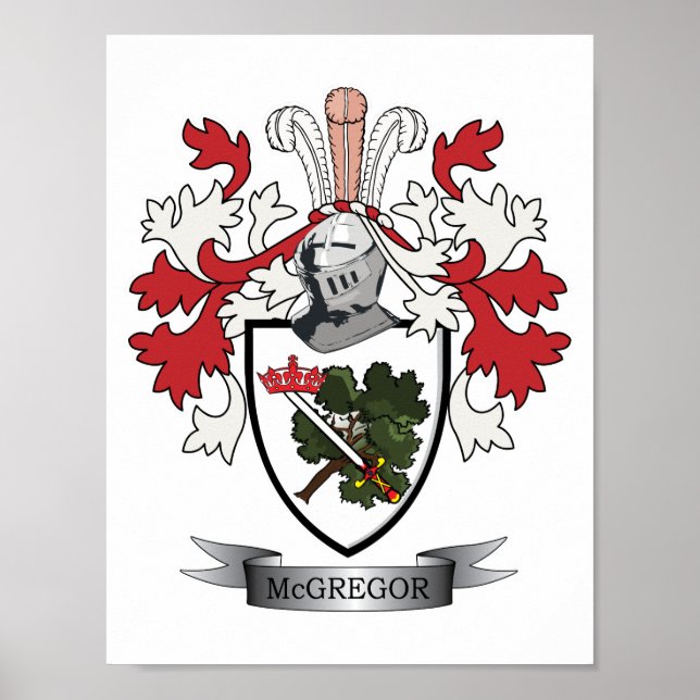 Poster Casaco de Armas da McGregor Family Crest (Frente)