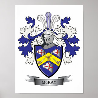 Póster Casaco de armas da McKay Family Crest