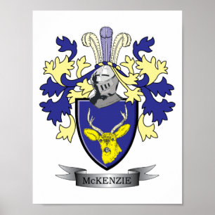 Póster Casaco de armas da McKenzie Family Crest