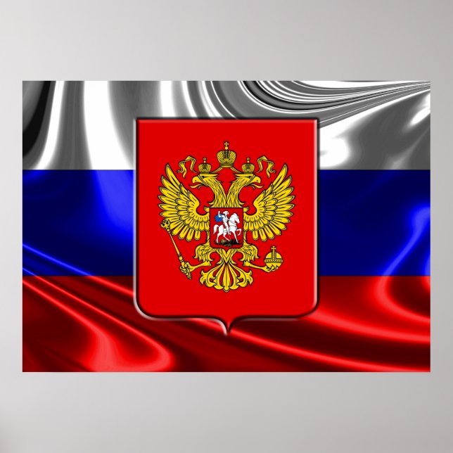 Póster Casaco de armas da Rússia (Frente)