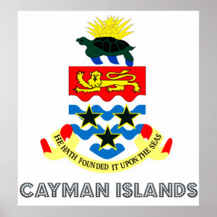 Poster Casaco de Armas das Ilhas Cayman