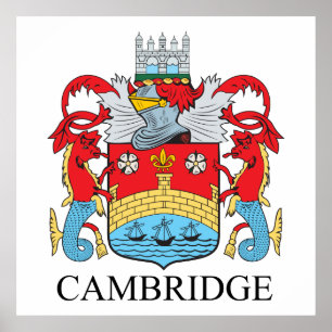 Póster casaco de armas de Cambridge