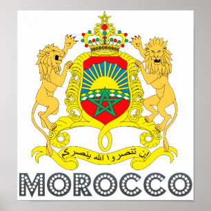 Poster Casaco de armas de Marrocos