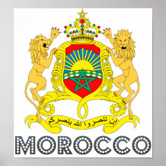 Poster Casaco de armas de Marrocos