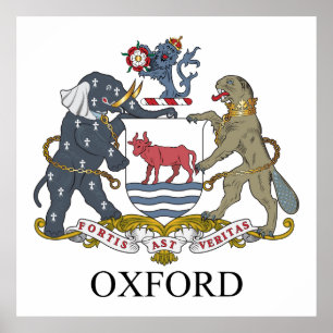 Poster Casaco de armas de Oxford