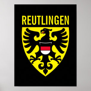 Poster Casaco de armas de Reutlingen - Alemanha