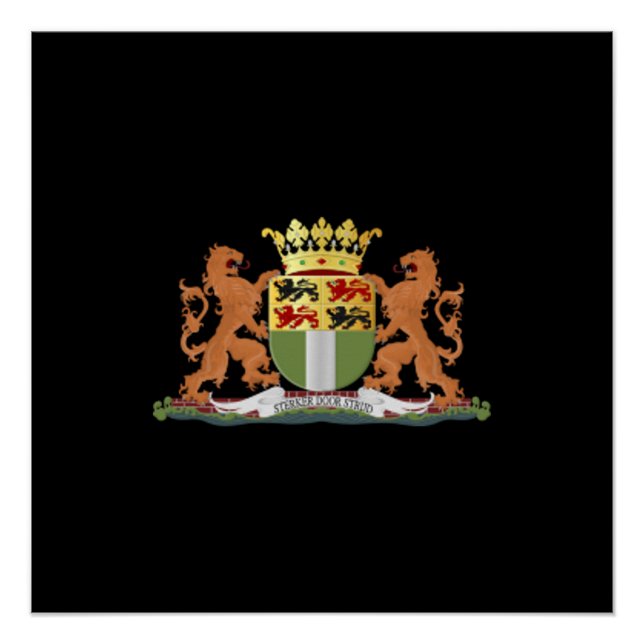 Póster Casaco de armas de Roterdão (Frente)
