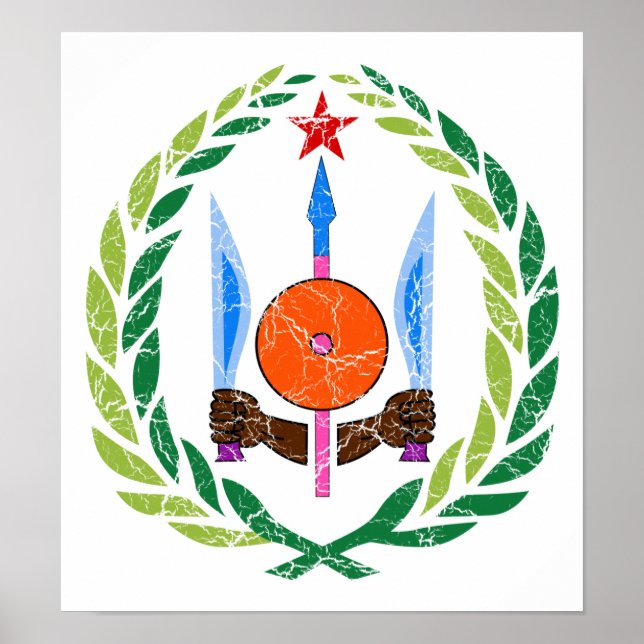 Póster Casaco De Armas Djibouti (Frente)