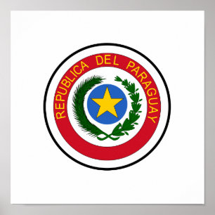 Poster Casaco de armas do Paraguai