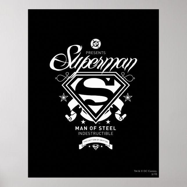 Poster Casaco de Armas do Super-Homem (Frente)