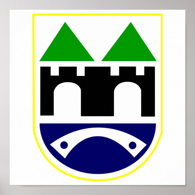 Póster Casaco de Armas Sarajevo (Frente)