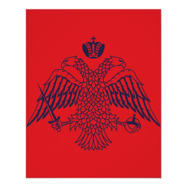 Póster Casaco de braços de Bizantina (Frente)