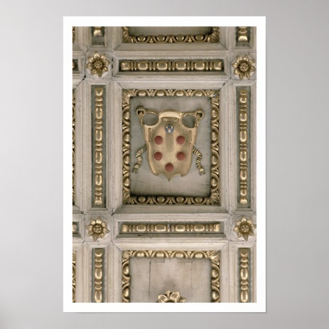 Póster Casaco de braços de Medici, do soffit da igreja (Frente)