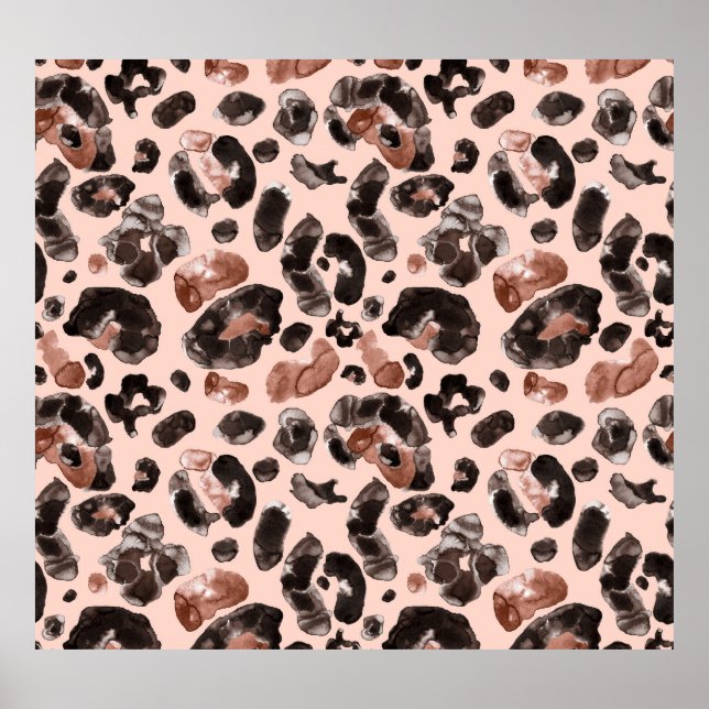 Poster Casaco de leopardo, padrão sem descontinuidades da (Frente)