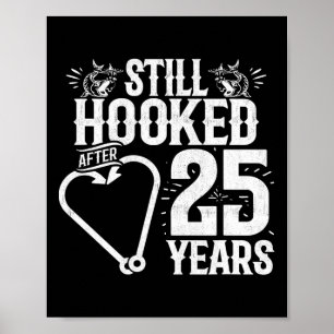 Poster Casado 25 Anos - Casal De Pesca - Casamento 25 A